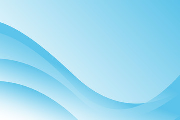 Abstract Fresh Blue White Wave Background Design Template Vector
