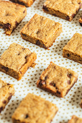 Chocolate Chip Blondie Squares