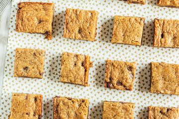 Chocolate Chip Blondie Squares