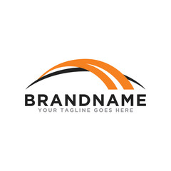 Bridge logo icon vector. Modern design bridge logo template.