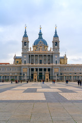 Obraz premium he Almudena Cathedral is the cathedral of Madrid, Spain. It is one of the attractions of the city.