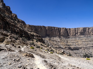 The Nakhr Grand Canyon, Jebel Shams, is said to be the most beautiful canyon in the world. Oman