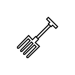 Vector illustration, fork garden icon design