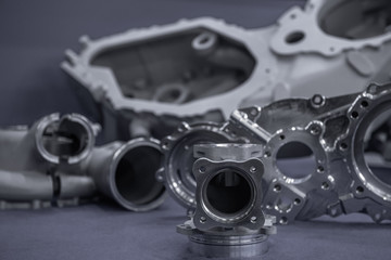 Jet engine parts during planned maintenance. Aviation Technologies.
