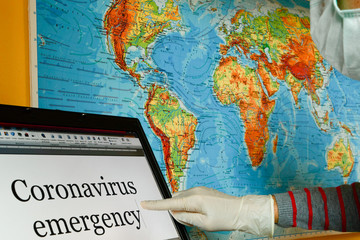 Covid 19 Coronavirus emergency concept