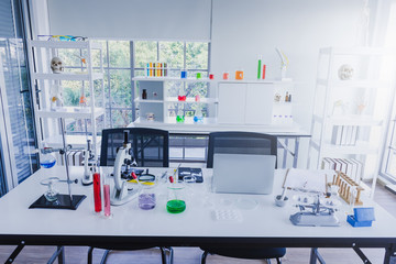 Scientific laboratory equipment in the laboratory.