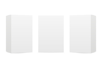 Boxes mock up isolated on white background