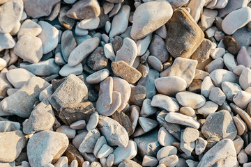 pebbles on the beach as background