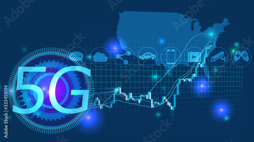 アメリカのグローバルネットワークサイバーコミュニケーションitイメージ背景 Wall Mural Rrice