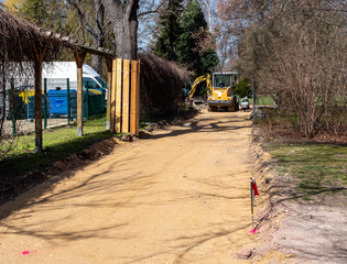 Wegebau im Park Landschaftsbau