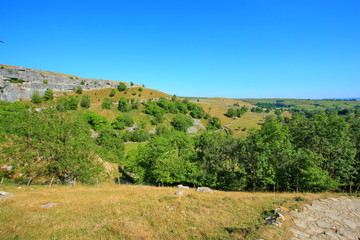 Spectacular landscape at Malham Cove, United Kingdom