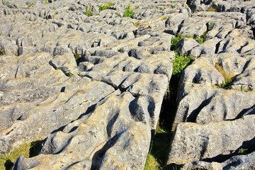 Amazing rock formations at Malham Cove, United Kingdom