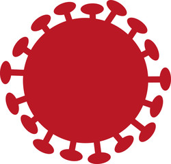 コロナウイルスのイラスト／アイコン／ベクター／菌 © yugoro