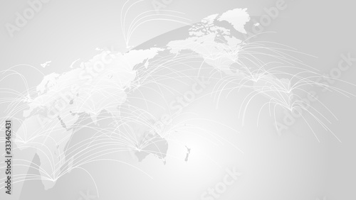 白いグローバルネットワークサイバーコミュニケーションitイメージ背景 Wall Mural Rrice