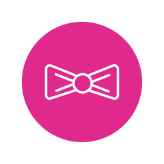 bowtie elegant block and line style icon