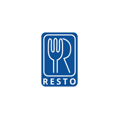 Restaurant, resto, food court, cafe logo template.