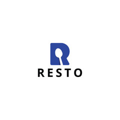 Restaurant, resto, food court, cafe logo template.