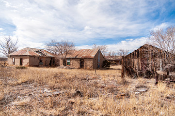 Fototapeta na wymiar Old Abandoned Prairie Settlement