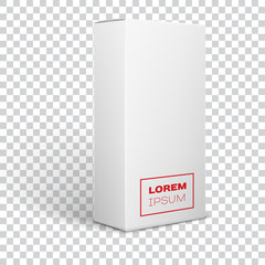 White Product Package Box Illustration