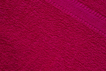 Colorful fabric texture for background.  Red fabric background.