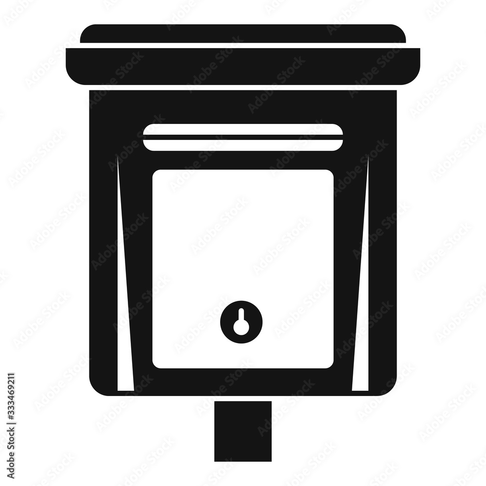 Poster message mailbox icon. simple illustration of message mailbox vector icon for web design isolated on 