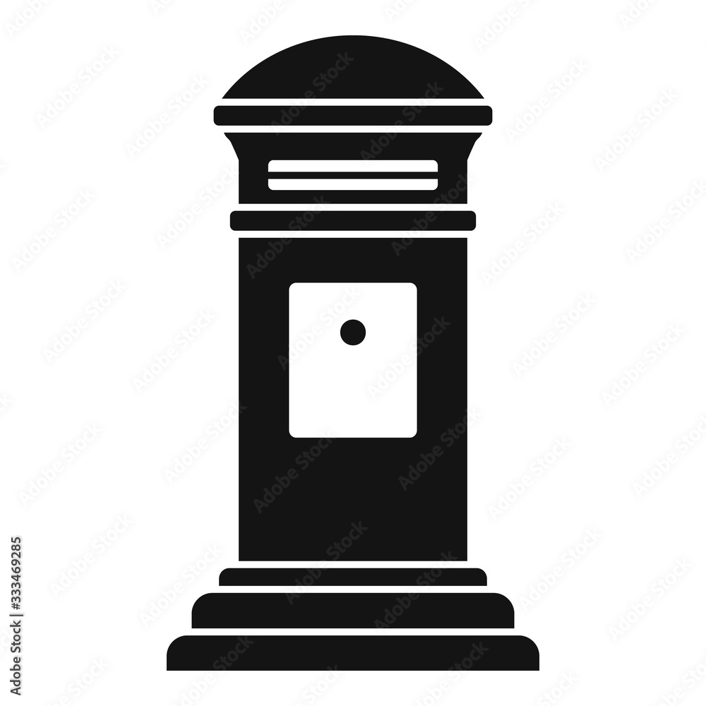 Poster home envelope inbox icon. simple illustration of home envelope inbox vector icon for web design isol