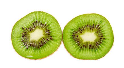Fototapeta premium Fresh and ripe kiwi slice.