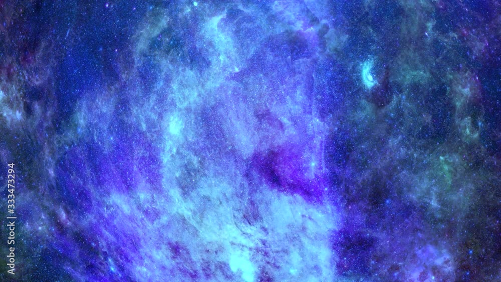 Wall mural animation view to travelling across the universe in moving