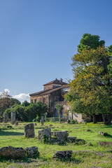 Fototapeta na wymiar The stunning Paestum Italy