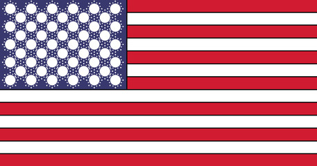 Conceptual design of the flag of USA