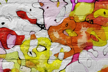 Background- art graffiti wall