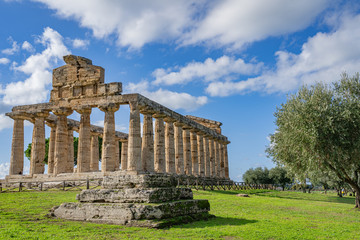 Temple of Athena in Paestum Italy