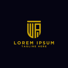 inspiring logo designs for companies from the initial letters of the WA logo icon. -Vectors