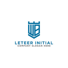 inspiring logo designs for companies from the initial letters of the WB logo icon. -Vectors