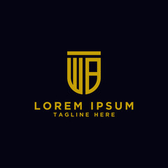 inspiring logo designs for companies from the initial letters of the WB logo icon. -Vectors