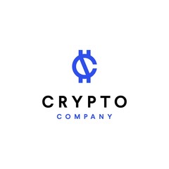 Crypto Currency letter c logo 