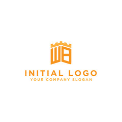 inspiring logo designs for companies from the initial letters of the WB logo icon. -Vectors