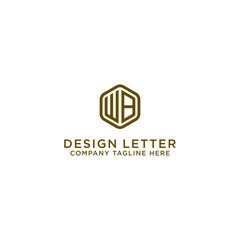inspiring logo designs for companies from the initial letters of the WB logo icon. -Vectors