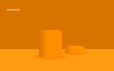 Vector background with gradient bright colors and minimalistic shapes