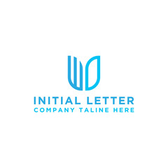inspiring logo designs for companies from the initial letters of the WD logo icon. -Vectors