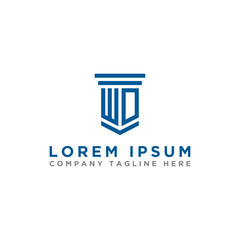 inspiring logo designs for companies from the initial letters of the WD logo icon. -Vectors