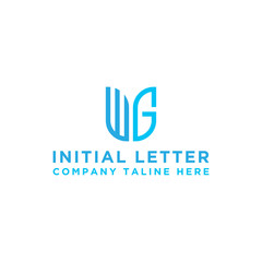 inspiring logo designs for companies from the initial letters of the WG logo icon. -Vectors