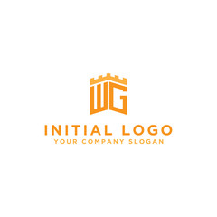 inspiring logo designs for companies from the initial letters of the WG logo icon. -Vectors