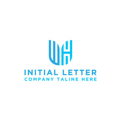 inspiring logo designs for companies from the initial letters of the WH logo icon. -Vectors