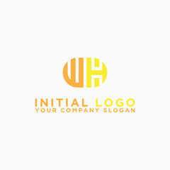 inspiring logo designs for companies from the initial letters of the WH logo icon. -Vectors