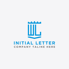 inspiring logo designs for companies from the initial letters of the WL logo icon. -Vectors
