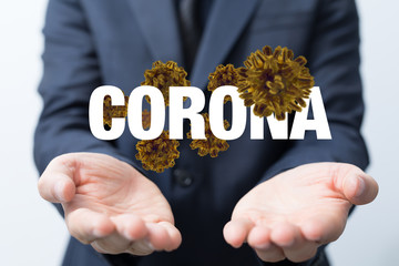 Corona Virus - Microbiology And Virology Concept - 3d Rendering.