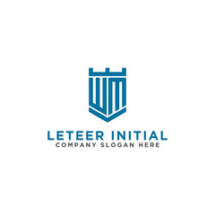 inspiring logo designs for companies from the initial letters of the WM logo icon. -Vectors