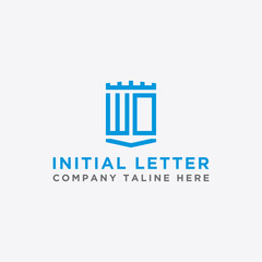 inspiring logo designs for companies from the initial letters of the WO logo icon. -Vectors