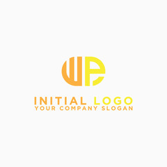inspiring logo designs for companies from the initial letters of the WP logo icon. -Vectors